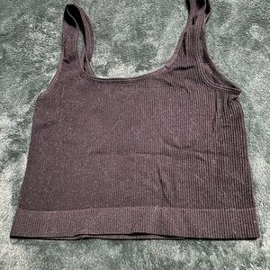 Rue21 Black Ribbed Top